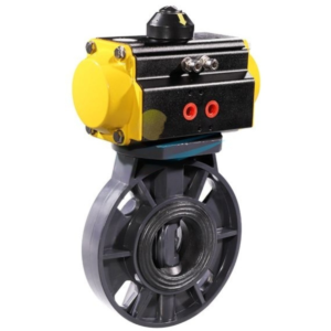 Pneumatic UPVC Butterfly Valve