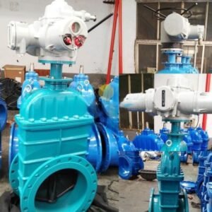 High Quality Ductile Iron Resilient Seat Gate Valve With Electric Drive