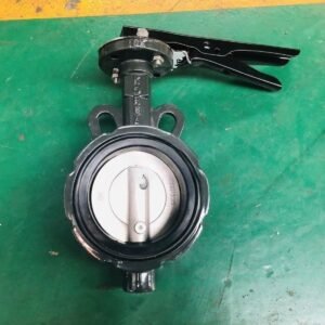 Cast Iron CF8 Plate Korea Standard 10K 100 A handle manual operated DK wafer butterfly valve